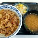 吉野家 - 朝牛セット（牛丼小盛、お新香）