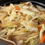 ほっともっと - 肉野菜炒め弁当の肉野菜炒め
