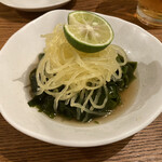 なかみち 名西酒蔵 - ＊ 鳴門わかめ　そうめんカボチャのすのもん　638円