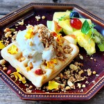 ​冬のRK GARDEN - 豆乳ココナッツバニラアイスと米粉メープルワッフル