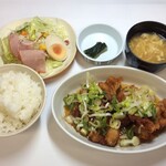 立山あるぺん村 - 油淋鶏定食(サラダ付)★平日限定