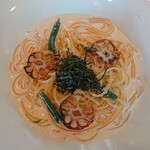 カワノホトリcafe - 明太子パスタ