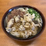 てうち庵 - 肉&きのこ天うどん420円