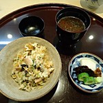 料理屋 植むら - ご飯と香の物・汁物