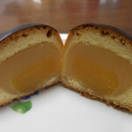 御菓子司 うさぎや - 栗饅頭；断面