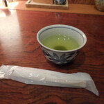 Teuchi Soba Ookawaya - 緑茶、おしぼり