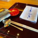 料理屋そうびき - 食前酒代わりのジュース