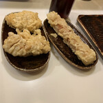 うどん 丸香 - かしわ天、ちくわ天チーズ