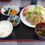 海の食処 なむら - ひしこのフライ定食(1000円)