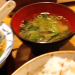 バランス食堂 七源 - 味噌汁