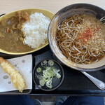 ゆで太郎 - カレー390円、えび天無料券