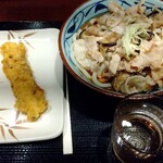 Marugame Seimen - 茄子とみょうがの豚しゃぶぶっかけと実山椒イカ天