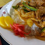 Fuku Ichiban - It's been a while since I've had yellow pickled daikon and red ginger... (^^)