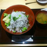 海仙道楽 - 大漁釜あげしらす丼(@900円)