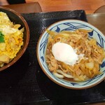 Marugame Seimen - 豚たまぶっかけうどん、親子丼