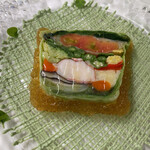 オーベルジュ ド プリマヴェーラ - 高原野菜とオマール海老のテリーヌ