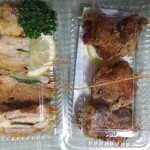 釜めし菜時記 菜つ屋 - 海老しんじょレンコンはさみ５３０円4こ　鶏唐揚げ
            