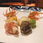 美かさ - ぬかご、栗、銀杏、トマト、ゆりね、エビの頭