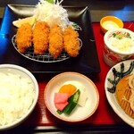 坂東太郎 - かきフライうどんセット 1,749円 ♪