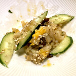 鮨 なんば - 二杯目は胡瓜と胡麻でサッパリと　〆のカッパですね