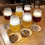 orca - 三種飲み比べセット（1,500円）

①オリジン
②ヘイジーウィートIPA
③USストロングIPA

⑥マンゴーヘイジーIPA
⑧ピーカブー
⑪ビエール・ド・ギャルドな