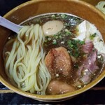 塩そば専門店 桑ばら - カマンベールと無花果のつけそば