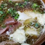 塩そば専門店 桑ばら - カマンベールと無花果のつけそば