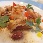 Bonnuman - 鮑と帆立貝のグリエ、ナッツ風味