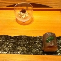六雁 - 炙り秋刀魚の手巻き