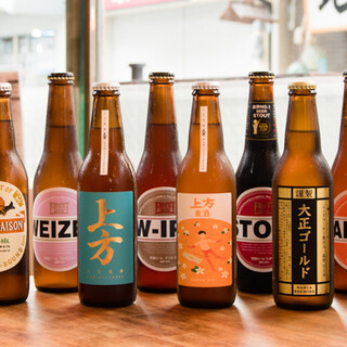 大阪もんをメインに、国内外のクラフトビール80種以上をご用意