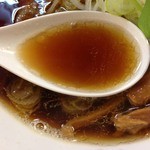 燵家製麺 - スープ　醤油らーめん　2012年11月