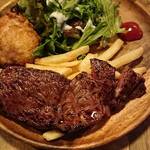 ブッチャーブラザーズ - ランチ人気No1肉屋のステーキプレート¥950