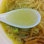 燵家製麺 - スープ　塩らーめん　2012年4月