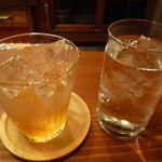 さんさん堂 - ジャックダニエルロック＆チェイサー（水）