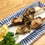 にしきや - カキ串焼き（500円）