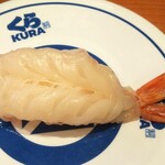 無添くら寿司 - 赤えび１貫 (税込)110円(2021.09.20)