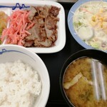 松屋 - アンガス牛定食ライスミニ　620円