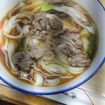 太湖 - 肉うどん·350円の麺をきしめんに変更。