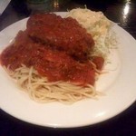 ロビン - ハンバーグスパ(ミートソース)（750円）