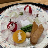 日本料理 太月 - 鮃の薄造り