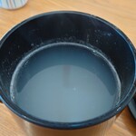 まん作 - 白濁そば湯も美味