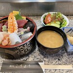 Sushitokoro Kouyou - (料理)ちらし寿司セット ご飯大盛り