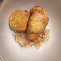 御料理 まつ山 - 栗の飯蒸し