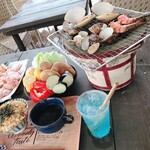 海の家 APOA - 七輪で炭火焼き