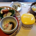 Kago no ya - 栗ご飯とおばんざいセット