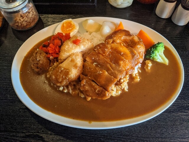 ジャマイカファイブ Jamaica5 長堀橋 カレーライス 食べログ