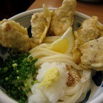 手打うどん 風月 - かしわ天おろし