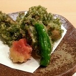 稲荷町髙はし - 牡蠣の天麩羅