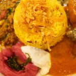CHIKYU MASALA - 赤いのがビーツと薩摩芋のペースト