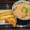 Marugame Seimen - きつねうどん＋トッピング（ちくわ、いか、とり天）